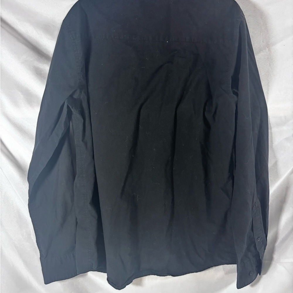 3RAIL Men's Black Dress‎ Shirt SIZE Large, Long Sleeve Button up - Picture 3 of 3